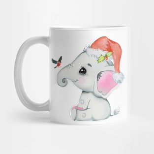 Animal Best Friends Christmas Baby Elephant Mug